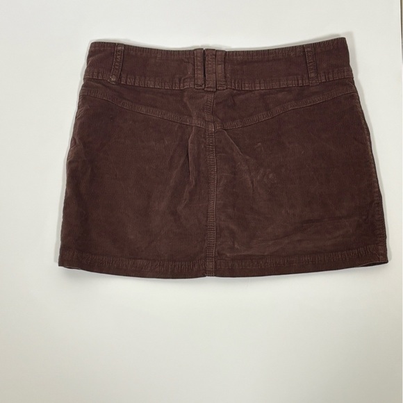 Free People Brown Joanie Corduroy Mini Skirt-27 - Picture 5 of 7
